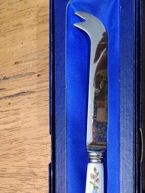 vintage Aynsley Cottage Garden porcelain handled cake or cheese knife